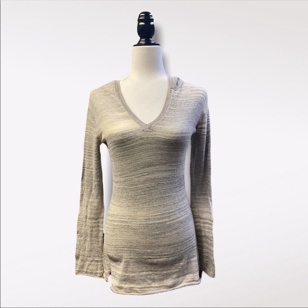 PRANA | Women's Gray Hooded Light Sweater
